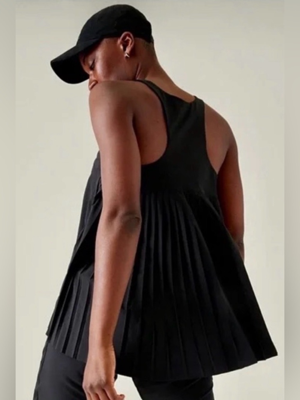 Athleta Swing Forward Tank Medium Black EUC